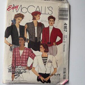 McCall's u\Uncut 4167 unlined jacket (12, 14, 16)